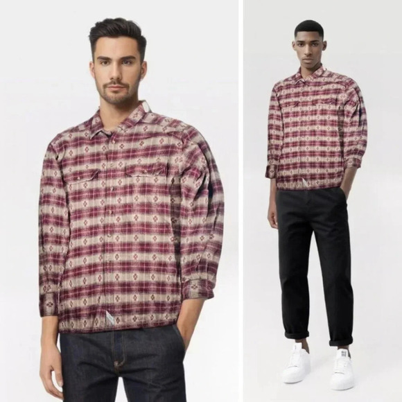 Levi's Jeanswear Vintage Oversized Button Front Shirt Jacket Western Workwear - Picture 1 of 12